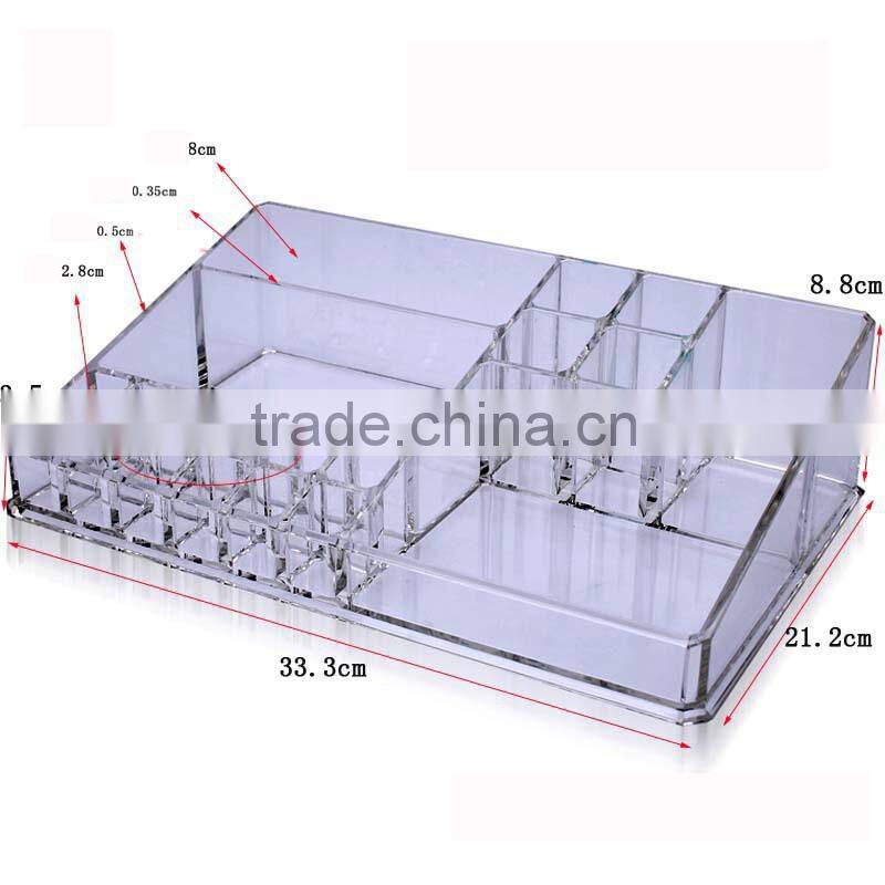 Makeup jewelry box finishing new style acrylic material high quality for Europe and American market