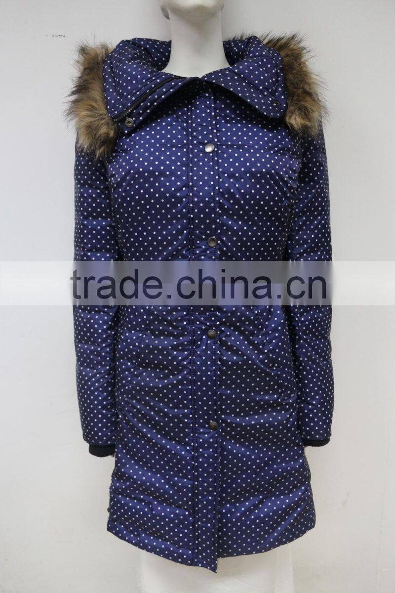 Best price cheap new arrival Womans long parka winter jacket