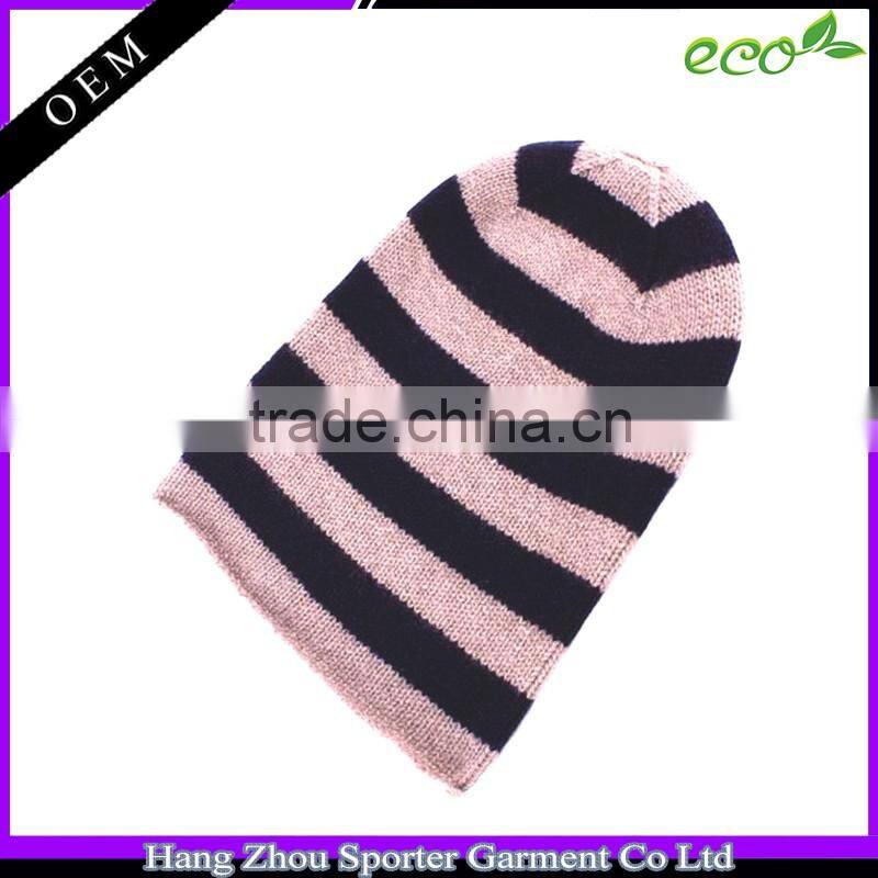 16FZBE07 rib knit cashmere beanie hat unisex bluetooth beanie