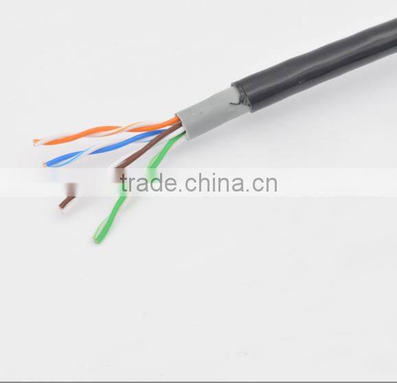 Outdoor cat5 utp LAN cable 100% copper Internet cable water resistant CAT5e Lan cable CE Rohs certified