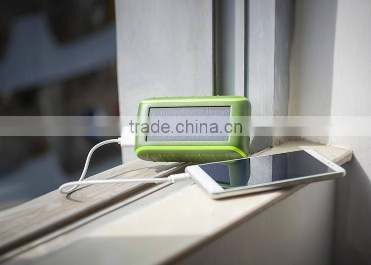Hot selling waterproof solar power bank solar charger, solar charger power bank