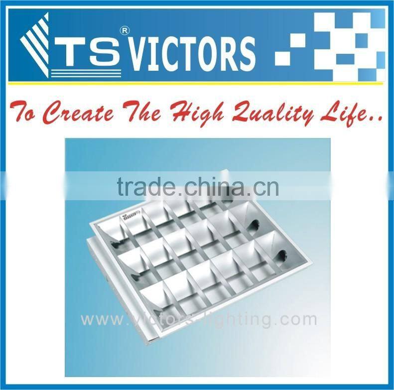 T8 Fluorescent lighting 3x18w grid lighting fixture 3x36w louver fitting grille lamp