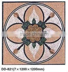 Rose flower mosaic pattern