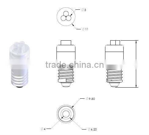 E10 T12-3TF LED Lamp
