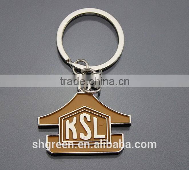 Top quality metal hangtag with key ring