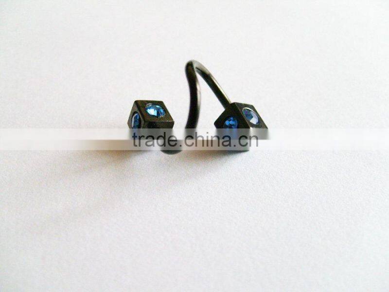 2010 latest square labret ring,lip piercing jewelry