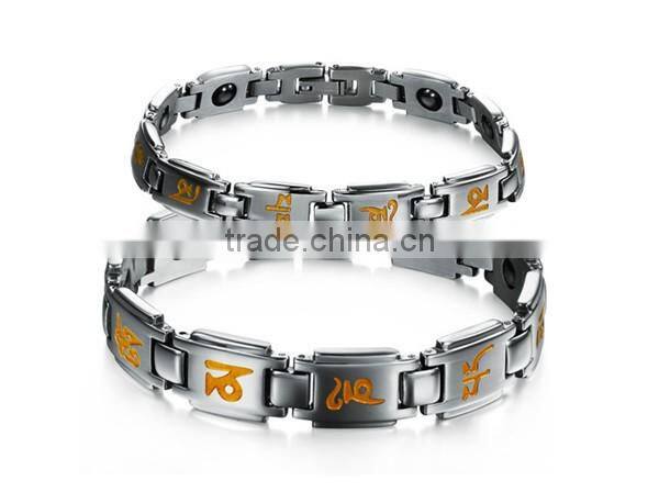 Aquarius Elegant Stainless steel Magnetic Therapy Pain Relief Bracelet for Arthritis and Carpal Tunnel