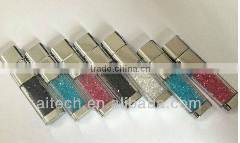 Colorful High Quality Economy Custom crystal pen USB 2.0 Flash Drive