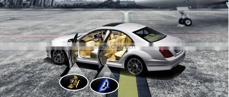 Many car logo for choose led ghost shadow car logo light