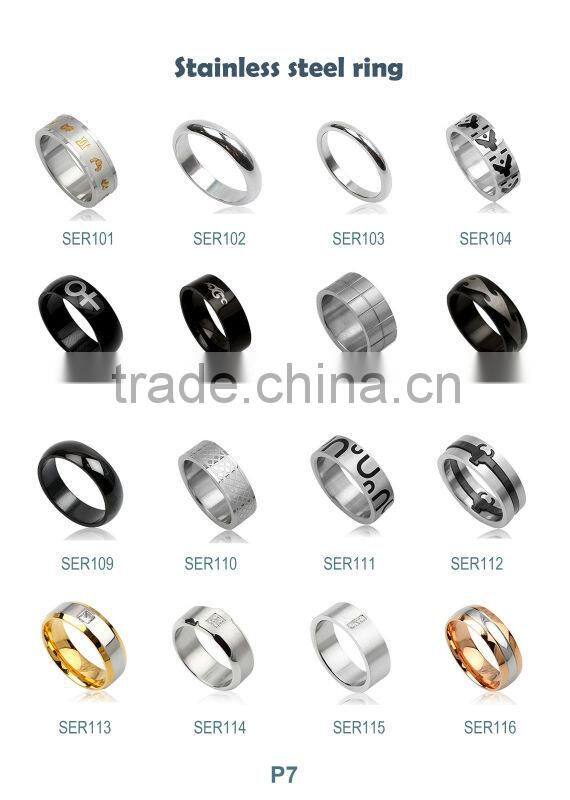 Hot Sale Fashion Stainless Steel mens thumb rings