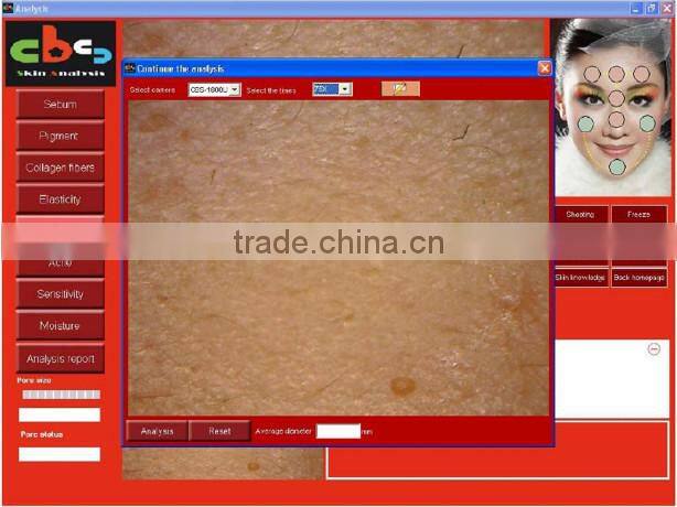 professional made in Taiwan smart skin diagnosis system desktop face analyzer