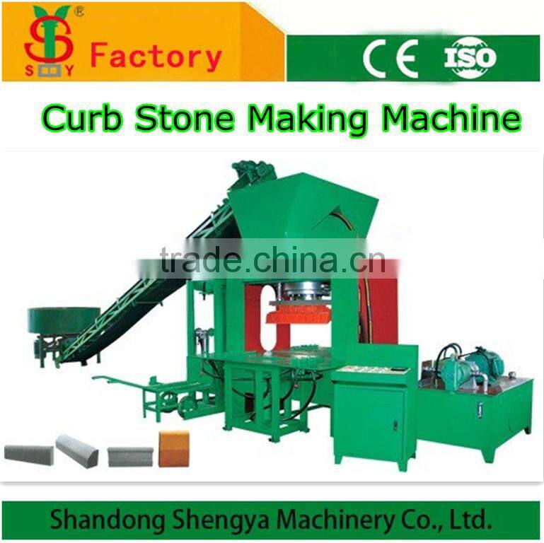 SY3000 Hydraulic press concrete curbing machine for kerb making automatic road curb making machine price