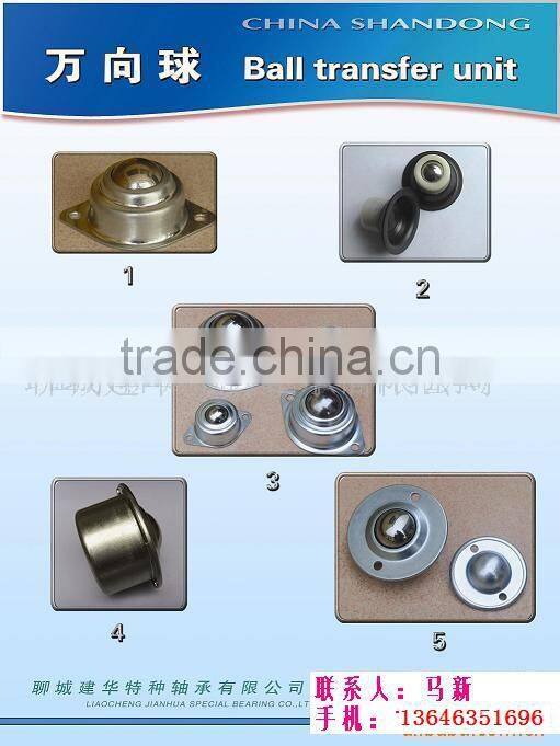 Ball transfer unit bearing1" Dia Ball Metal Conveyor Roller Transfer Bearing Unit