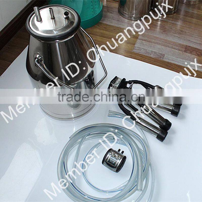 Stainless Steel Single Milk Bucket Cluster, Portable Cow Milker Pail Bucket Group, Milking Machine Accessories