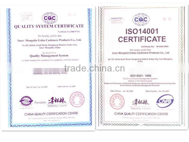 Erdos cashmere men's long underwear wool underwear