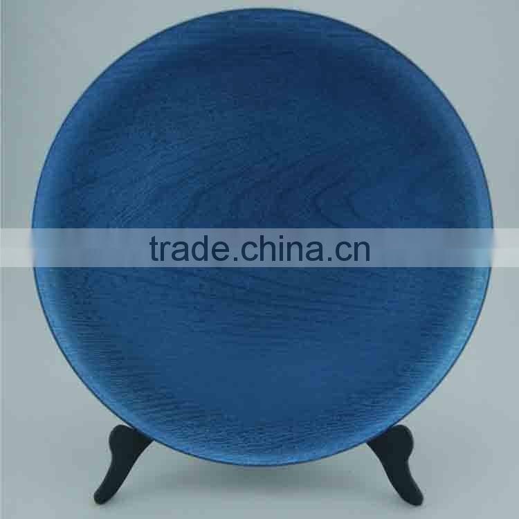 Newest Design Oval Plastic Wedding Cheap Charger Plates Wholesale/plastic blue charger plates