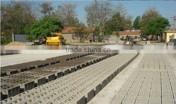 JMQ-6A mobile hollow brick machine in saudi arabic market