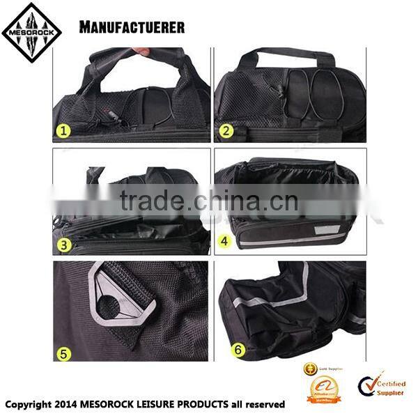 Bike Bicycle Cycling Travel Rear Seat Rack Shoulder Camel Bag Trunk Pannier Handbag