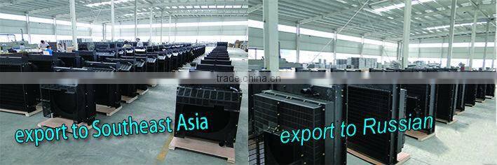 copper and aluminium radiator for russian heavy truck