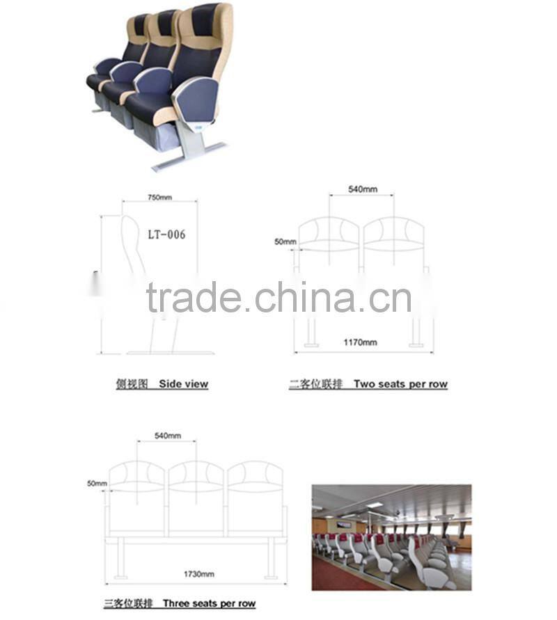 three seats per low marine passenger chair