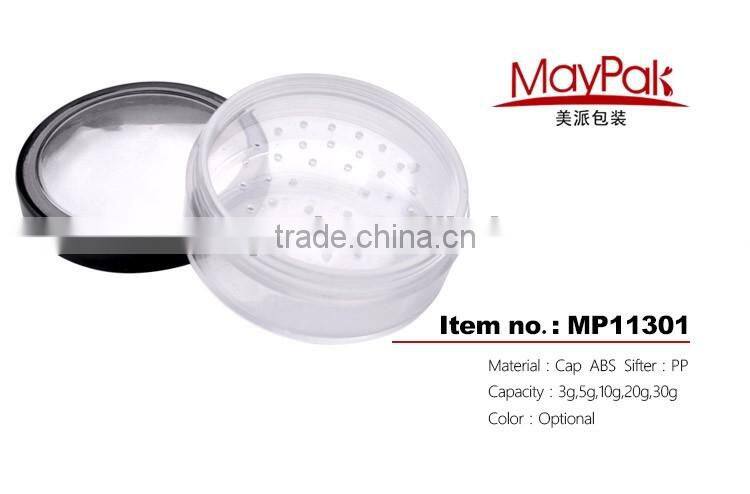 AS PS Plastic jar 3g 5g 10g 20g 30g loose powder