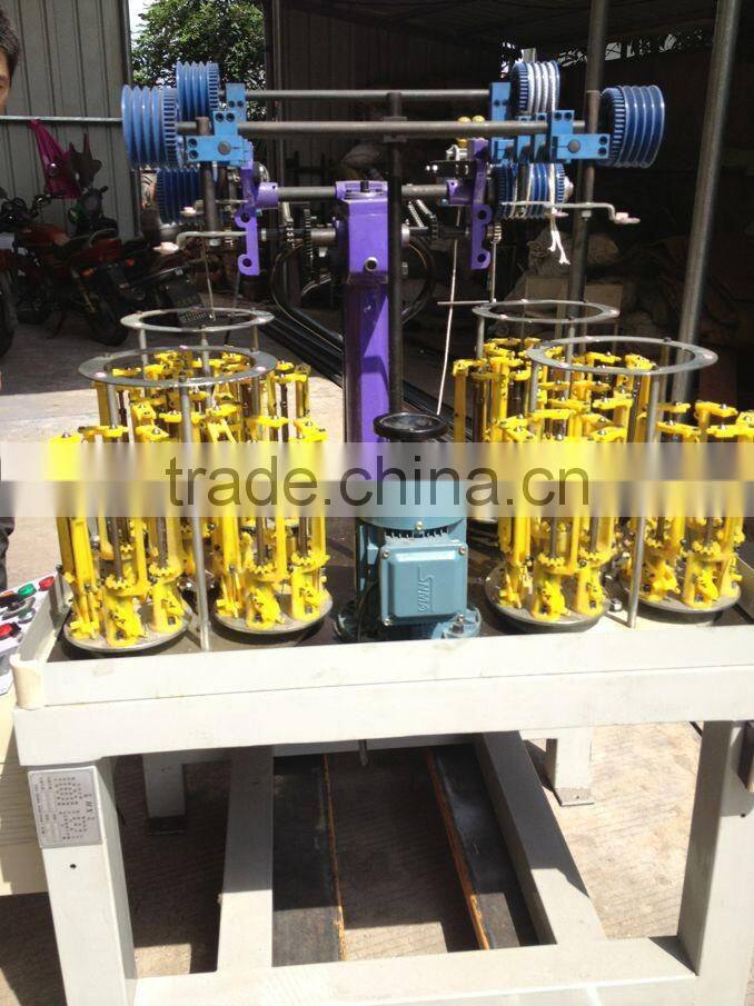 Three strands twisted rope braiding lace making machine