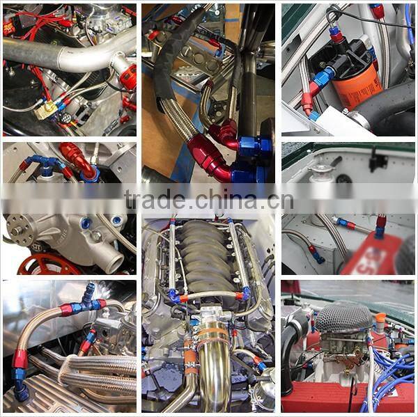 Male AN10 to AN8 Flare Metric Straight Fitting Male Aluminium Hose Fitting Adatper Reducer