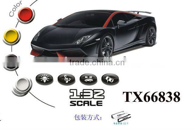 1:36 die cast pull back car toy with light and sound TX70070