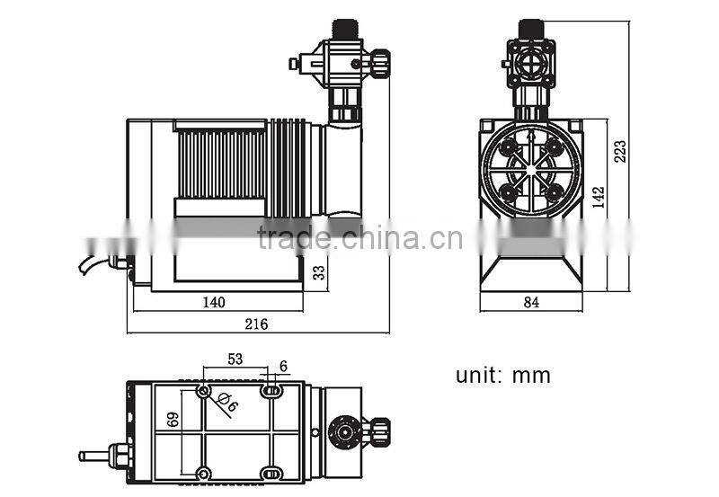 Adjustable Electromagnetic Diaphragm Dosing Pump