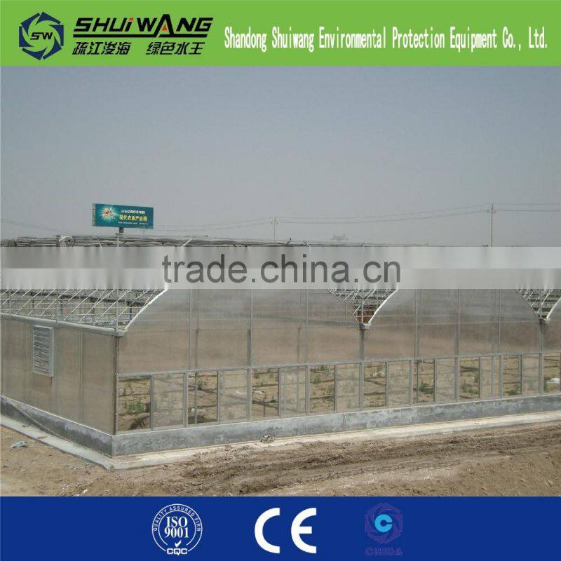 commercial glass greenhouse supply china shuiwang