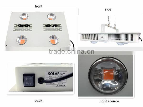 600 watt led grow light with aluminium reflector lamp shade