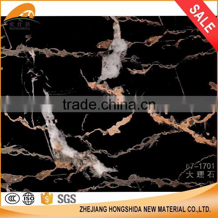 Marble design various high quality decorative film roll pvc foil