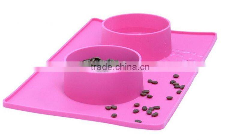 Silicone No Slip Large Dog Water Bowl Mat