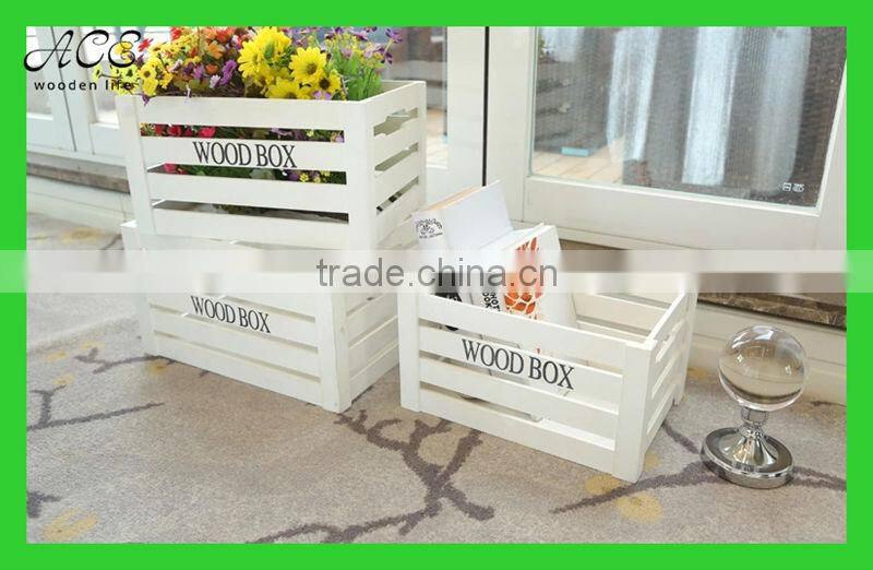 Small wooden box Home decorative storage box