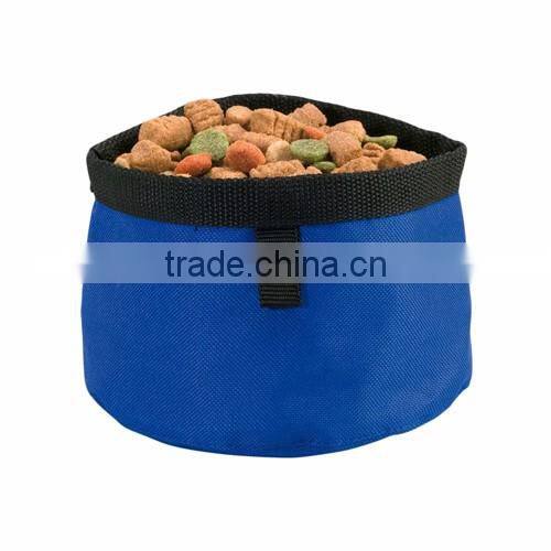 folding pet travel food bowl