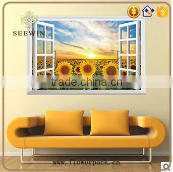 home decoration decorative sunflower 3d wall sticker