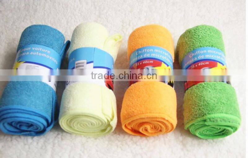Stock Microfiber Auto Cloths 3pcs per cards
