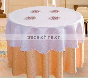 wedding jacquard table cloth for hotel restaurant weddings