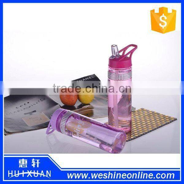 hot sale 4rings Bling plastic tritan water bottle,bpa-free