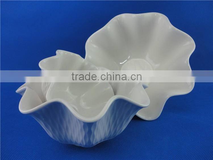 porcelain nut bowl set and salad cheft set