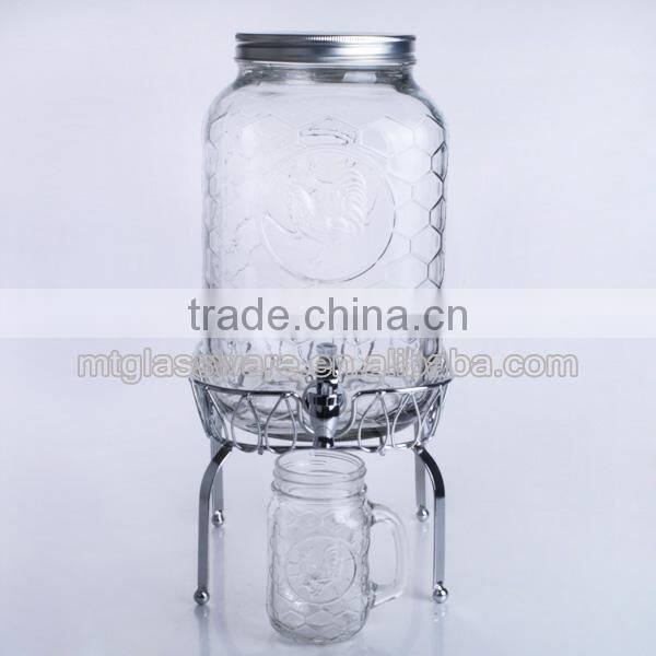 2015 new design rooster design cheap price of beverage dispenser with spigot