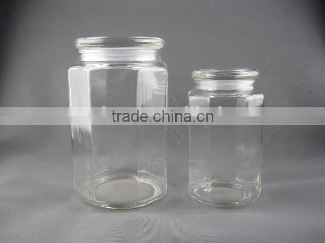 2400ml sealable glass jar,glass storage jar,food grade glass jars