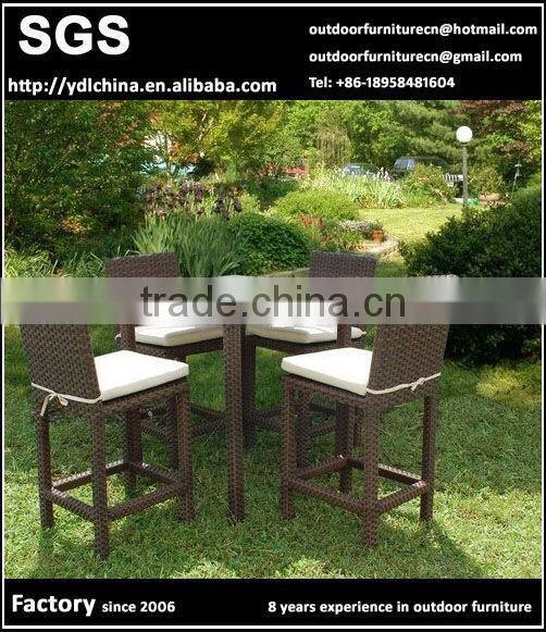high quality rattan outdoor bar table