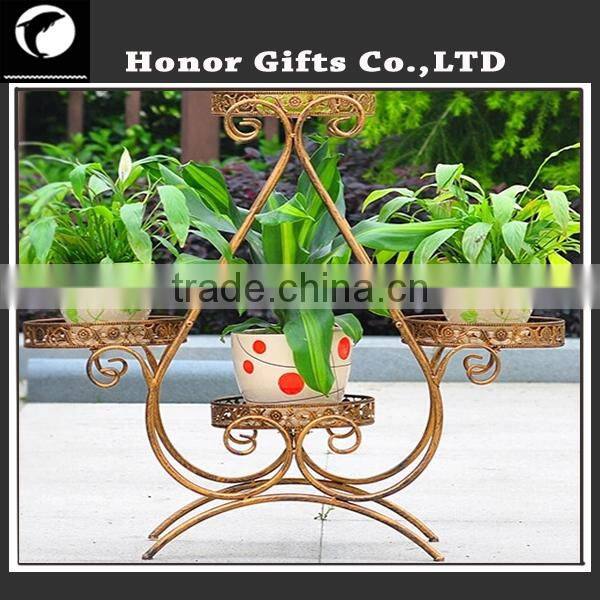 Handicraft Flower Stand Pot Metal Corner Plant Stand