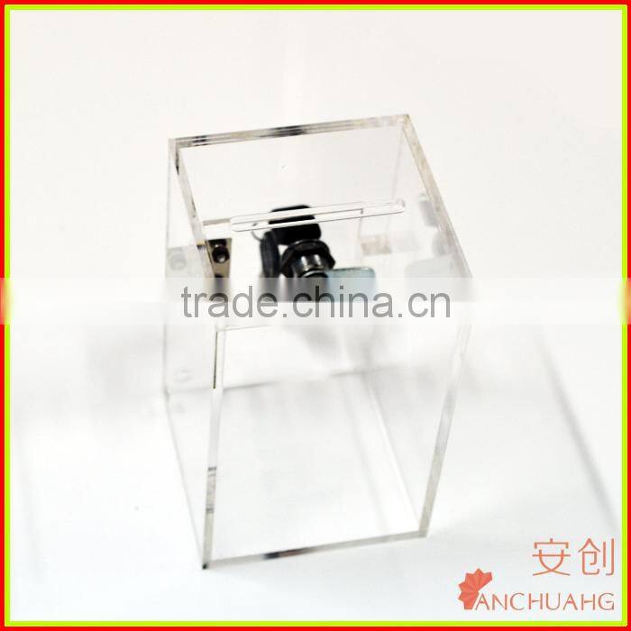 Wholesale Acrylic donation box/vote box with lock