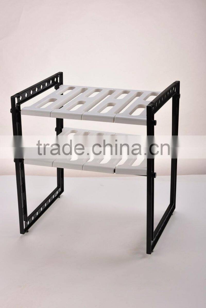 2 tiers kitchen undersink shelf