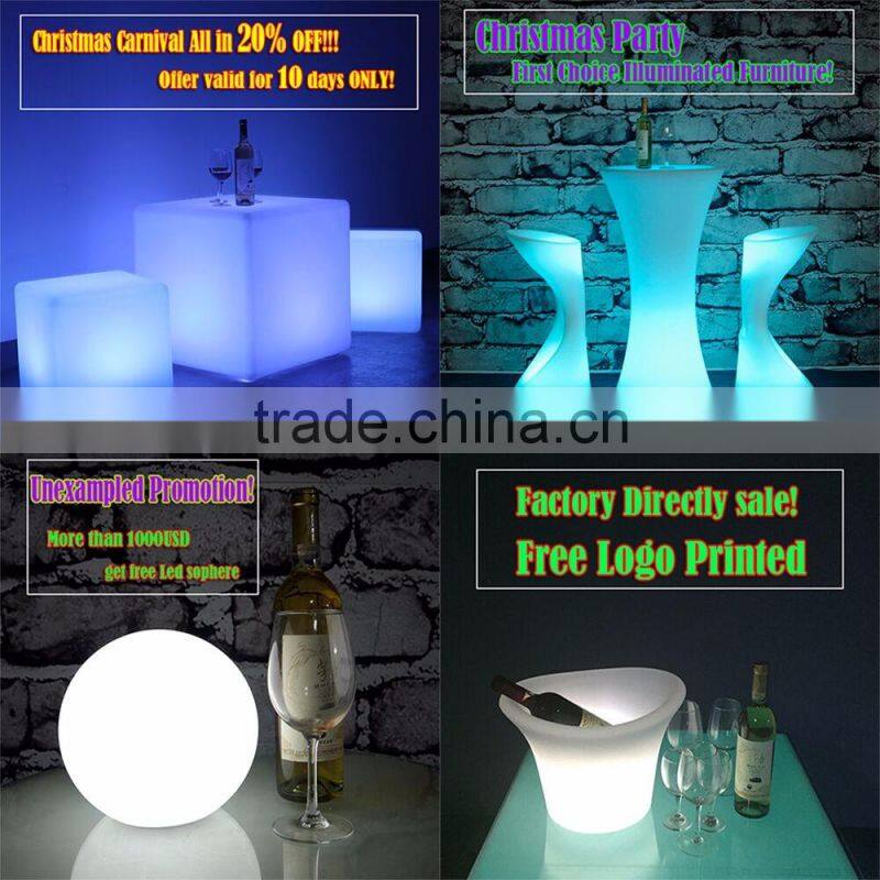 Led Flower Shape Party Table and Chair