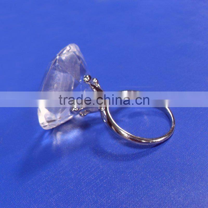 acrylic crystal diamond wedding napkin ring decorative
