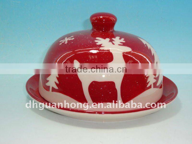 Ceramic Cheese Dish Cover