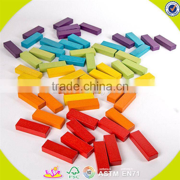 Wholesale intelligent wooden baby building blocks toy creative wooden baby building blocks toy for fun W13D143